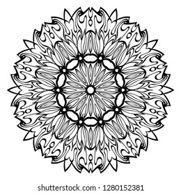 Oriental Mandala. Vintage Decorative Elements. Vector Illustration. It Is Super Brilliant Vector Illustration.