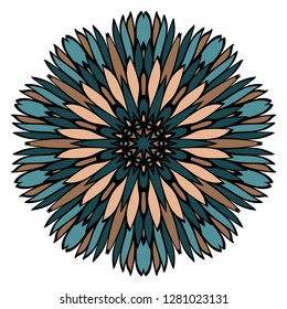 Oriental Mandala. Vintage Decorative Elements. Vector Illustration. It Is Super Brilliant Vector Illustration.