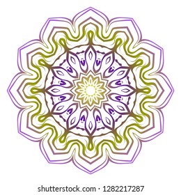 Oriental mandala. Vintage decorative elements. Vector illustration. It is super brilliant vector illustration.