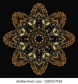 Oriental Mandala. Vintage Decorative Elements. Vector Illustration. It Is Super Brilliant Vector Illustration.