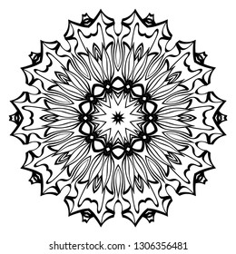 Oriental Mandala. Vintage Decorative Elements. Vector Illustration. It Is Super Brilliant Vector Illustration.