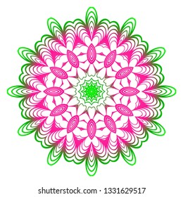 Oriental Mandala. Vintage Decorative Elements. Vector Illustration. It Is Super Brilliant Vector Illustration.