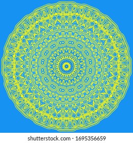 Mandala oriental. Elementos Decorativos Vintage. Ilustración vectorial. Para Colores, Tarjeta De Saludo, Invitación, Tatuaje. Patrón de tratamiento antiestrés