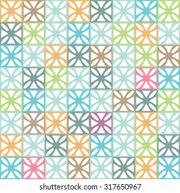 Oriental mosaic pattern Background