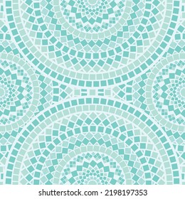 Oriental motifs mosaic seamless pattern