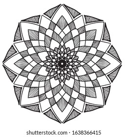 Oriental and mysterious mandala pattern