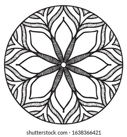 Oriental and mysterious mandala pattern