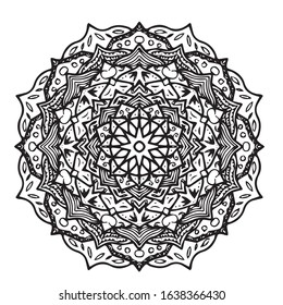 Oriental and mysterious mandala pattern