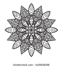 Oriental and mysterious mandala pattern