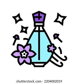orientalische Noten Parfüm-Symbol Vektorgrafik. Parfüm-Zeichen für orientalische Noten. einzelne Symbolillustration