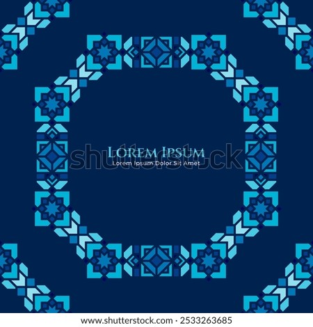 Oriental Octagonal Winter Ornament for Islamic Theme