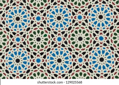 Oriental ornament. Arab mosaic