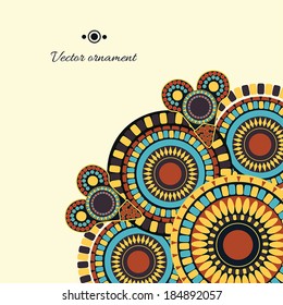 Oriental ornament, color pattern.