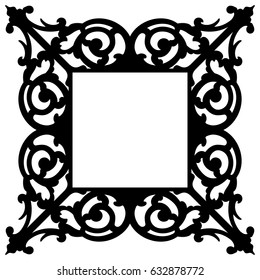 Oriental ornament decorate vector and illustration