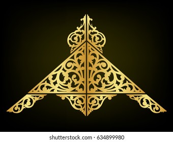 Oriental Ornament Decorate Vector Illustration Stock Vector (Royalty ...