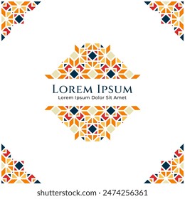 Oriental Ornament Design for Islamic Theme, Specially for Ramadan or Eid Greeting