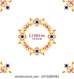 Oriental Ornament Design for Islamic Theme, Specially for Ramadan, Eid Greeting, or Wedding Invitation
