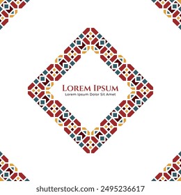 Oriental Ornament Design for Islamic Theme, Specially for Ramadan, Eid Greeting, or Wedding Invitation
