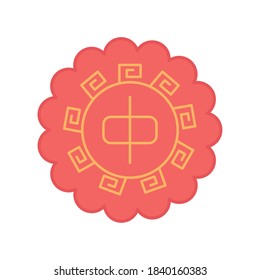 oriental ornament element decoration vector illustration color design