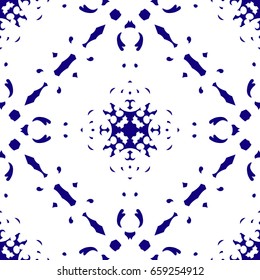 Oriental ornament in seamless pattern
