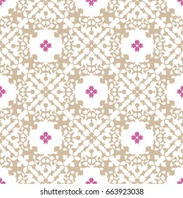 Oriental ornament in seamless pattern