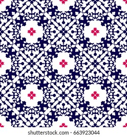Oriental ornament in seamless pattern