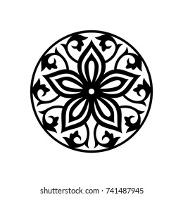 Oriental ornament vector illustration flower