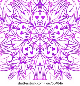 oriental ornament. vector illustration. purple color.