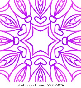 oriental ornament. vector illustration. purple color.