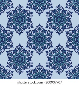 oriental ornamental seamless vector flourish background  design