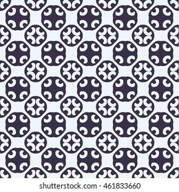 Oriental ornaments purple and gray pattern