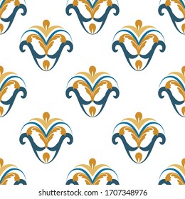Orientales, elegantes, nahtloses Muster. Arabische Verzierung, Hintergrund, Abdeckung, Tapete, Umhüllung, Papier, Fliesen. Muster auf transparentem Hintergrund. Stockillustration der Vektorillustration.
