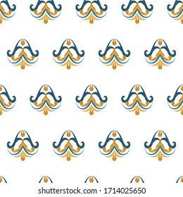 Oriental ornate elegant seamless pattern. Arabic ornament  Stock vector illustration.
