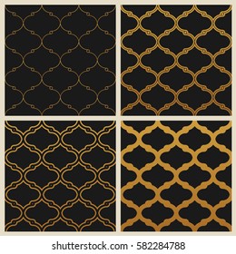 Orientalischer, nahtloser Hintergrund im östlichen Stil. Vektorspitzenmuster. Dekor Elemente Vintage Einladungen, Karten, Design-Vorlage. Traditionelle elegante Tapete-Dekoration