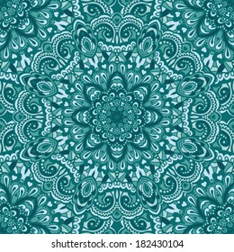 Oriental ornate seamless pattern. Great for cards, invitations, backgrounds, wallpaper, web page background, surface textures, printing on fabric. Vector illustration.