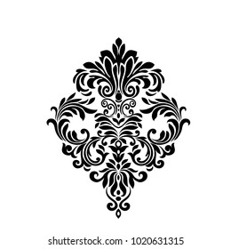 Oriental pattern with arabesques and floral elements. Traditional classic ornament. Vintage pattern.