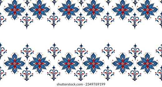 Patrón oriental con adorno árabe, patrón sin foco con decoración, azulejos, textura, fondo, impresión, para papeles pintados, afiches y pancartas