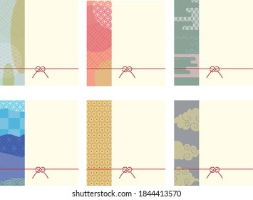 Oriental pattern design background material