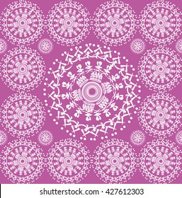 oriental pattern floral of circles and lines plants design persian complicated lace texture