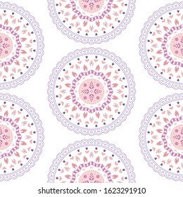Oriental pattern with flowers. Asian style seamless background. For print, textile, fabric, design