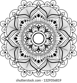 Oriental pattern Mandala. Vintage decorative elements. 