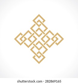 oriental pattern of squares vector eps8