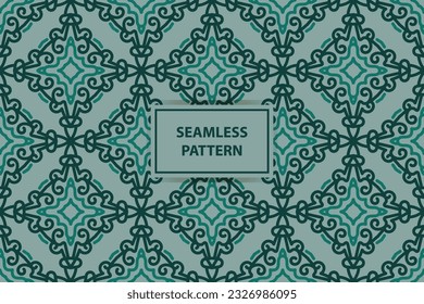 oriental pattern. tosca background with Arabic ornaments. Pattern, background and wallpaper for your design. Textile ornament. Vector illustration.