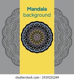 Oriental pattern, vector illustration. Business card or invitation. Vintage decorative elements.
