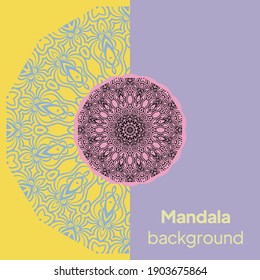 Oriental pattern, vector illustration. Floral round mandala. Arabic, Indian, moroccan,spain, turkish, pakistan, chinese, mystic, ottoman motifs.