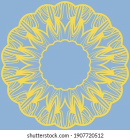 Oriental pattern, vector illustration. Floral round mandala. Arabic, Indian, moroccan,spain, turkish, pakistan, chinese, mystic, ottoman motifs.