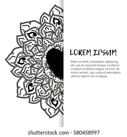 Oriental pattern, vector illustration. Islam, Arabic Indian turkish motifs