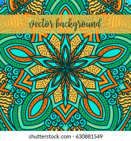 Oriental pattern, vector illustration. Islam Arabic Indian