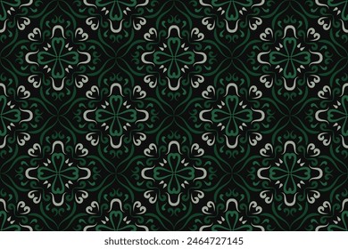 patrón oriental. fondo vintage con adornos árabes. Patrón, fondo o Fondo de pantalla para su diseño. Adorno textil. Ilustración vectorial.