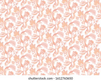 Oriental pattern wallpaper / Hand drawn